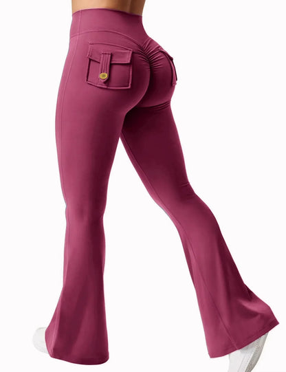 VogueFlare™ Utility Cargo Leggings