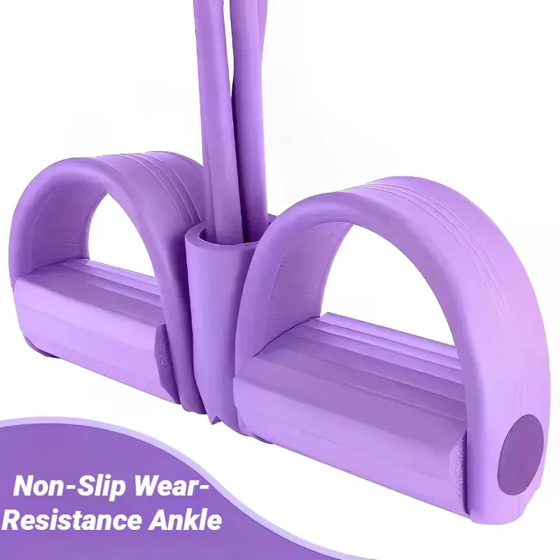 Praestus purple resistance ankle straps with non-slip wear-resistant design for high-performance strength training.