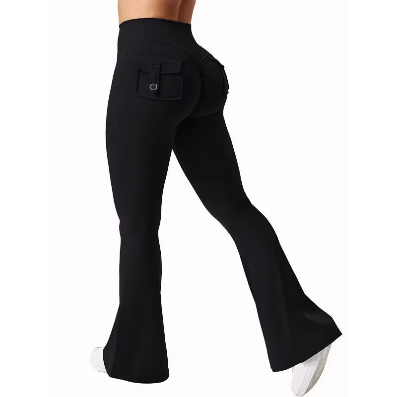 VogueFlare™ Utility Cargo Leggings
